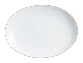 Raynaud, Minéral Gold Rim, Oval platter medium