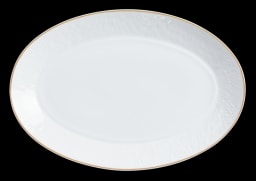 Raynaud, Minéral Gold Rim, Oval platter small