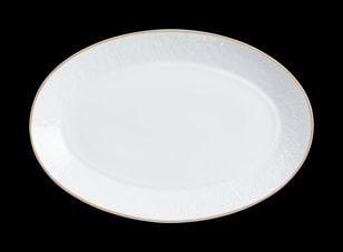 Raynaud, Minéral Gold Rim, Oval platter small