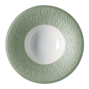 Raynaud, Minéral irisé Celadon, Deep plate with rim