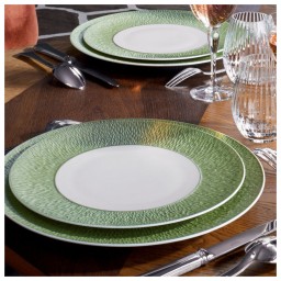 Raynaud, Minéral irisé Celadon, Coupe plate deep