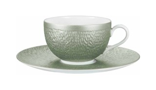 Raynaud, Minéral irisé Celadon, Tea extra or chinese soup bowl saucer