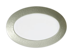 Raynaud, Minéral irisé Celadon, Oval platter