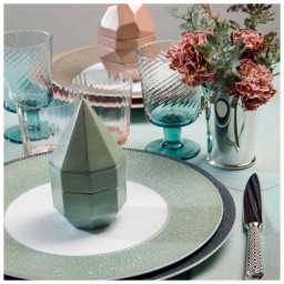 Raynaud, Minéral irisé Celadon, Calabash shaped salad bowl