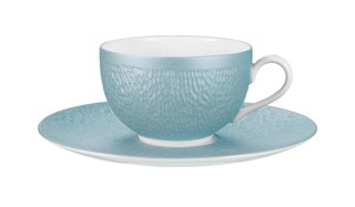 Raynaud, Minéral irisé Sky Blue, Tea extra or chinese soup bowl saucer