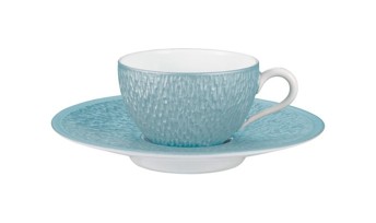 Raynaud, Minéral irisé Sky Blue, Moka saucer