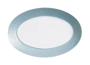 Raynaud, Minéral irisé Sky Blue, Oval platter