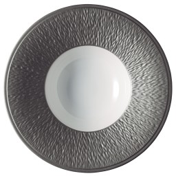 Raynaud, Minéral irisé Dark Grey, Deep plate with rim