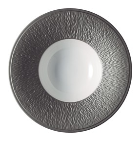 Raynaud, Minéral irisé Dark Grey, Deep plate with rim