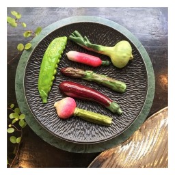 Raynaud, Minéral irisé Dark Grey, Bread & butter plate