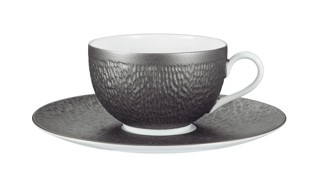 Raynaud, Minéral irisé Dark Grey, Tea extra or chinese soup bowl saucer