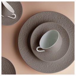 Raynaud, Minéral irisé Dark Grey, Tea extra or chinese soup bowl saucer