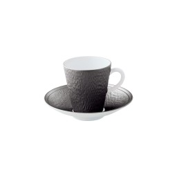 Raynaud, Minéral irisé Dark Grey, Coffee saucer