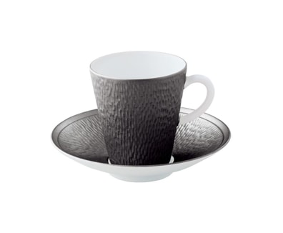 Raynaud, Minéral irisé Dark Grey, Coffee saucer