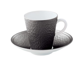 Raynaud, Minéral irisé Dark Grey, Coffee saucer