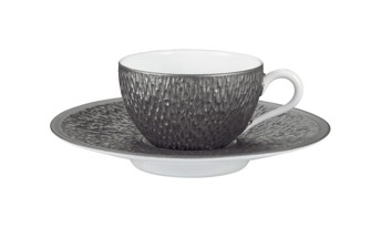 Raynaud, Minéral irisé Dark Grey, Moka saucer