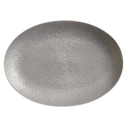 Raynaud, Minéral irisé Dark Grey, Oval platter