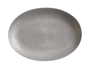 Raynaud, Minéral irisé Dark Grey, Oval platter