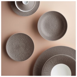 Raynaud, Minéral irisé Dark Grey, Oval platter