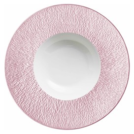 Raynaud, Minéral irisé Nacre, Deep plate with rim, large