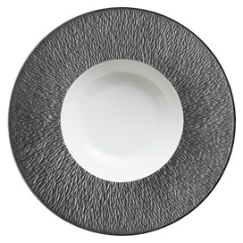 Raynaud, Minéral irisé Black, Deep plate with rim, large