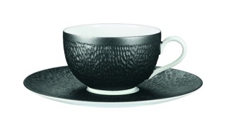 Raynaud, Minéral irisé Black, Tea extra or chinese soup bowl saucer