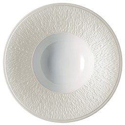 Raynaud, Minéral irisé Pearl Grey, Deep plate with rim