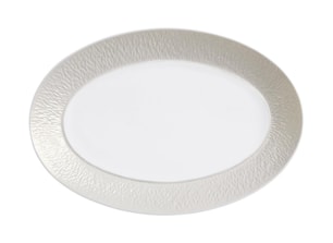 Raynaud, Minéral irisé Pearl Grey, Oval platter