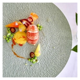 Raynaud, Minéral irisé Pearl Grey, Oval platter