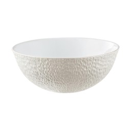 Raynaud, Minéral irisé Pearl Grey, Calabash shaped salad bowl