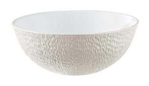 Raynaud, Minéral irisé Pearl Grey, Calabash shaped salad bowl