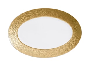 Raynaud, Minéral gold, Oval platter small