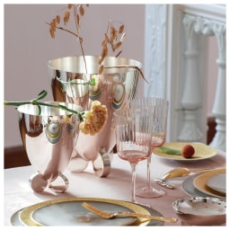 Raynaud, Minéral gold, Oval platter small