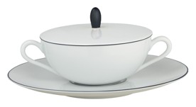 Raynaud, Monceau Black, Cream soup saucer