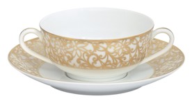 Raynaud, Salamanque Gold, Cream soup cup and saucer