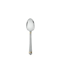 Christofle, Aria cutlery, silver plated with gold ring, Coffee spoon