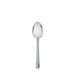 Christofle, Aria cutlery, silver plated with gold ring, Tea spoon