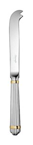 Christofle, Aria cutlery, silver plated with gold ring, Cheese knife