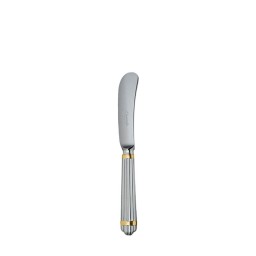 Christofle, Aria cutlery, silver plated with gold ring, Butter spreader