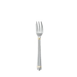 Christofle, Aria cutlery, silver plated with gold ring, Cake fork