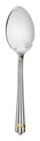 Christofle, Aria cutlery, silver plated with gold ring, Individual sauce spoon