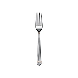 Christofle, Aria cutlery, silver plated with gold ring, Dessert fork