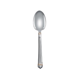 Christofle, Aria cutlery, silver plated with gold ring, Standard dinner spoon