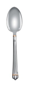 Christofle, Aria cutlery, silver plated with gold ring, Standard dinner spoon