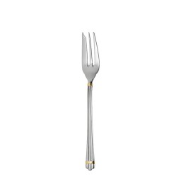 Christofle, Aria cutlery, silver plated with gold ring, Serving fork