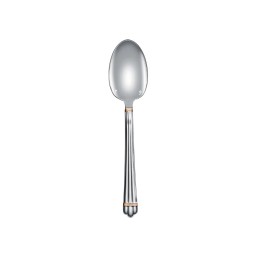 Christofle, Aria cutlery, silver plated with gold ring, Dessert spoon