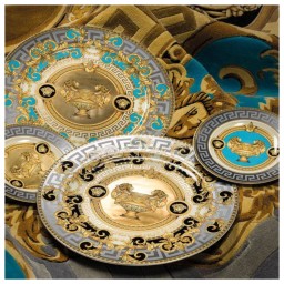 Versace, Prestige Gala Blue, Dessert plate