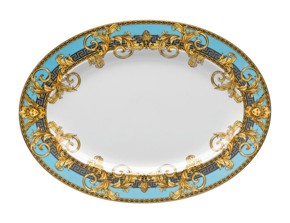 Versace, Prestige Gala Blue, Oval platter medium