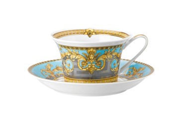 Versace, Prestige Gala Blue, Tea cup and saucer