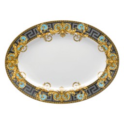 Versace, Prestige Gala Blue, Oval platter large